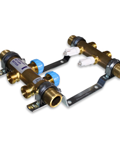 Pipe manifold brs 1" - 2 outlets